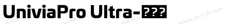UniviaPro Ultra字体转换